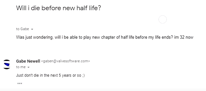 В сети появилась новость, что Гейб Ньюэлл подтвердил выход Half-Life 3. Это фейк — фото 2