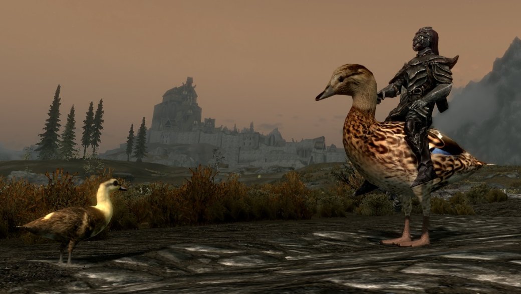 С этим модом в Skyrim можно кататься на гигантских курицах и утках. Почему бы и нет — фото 2