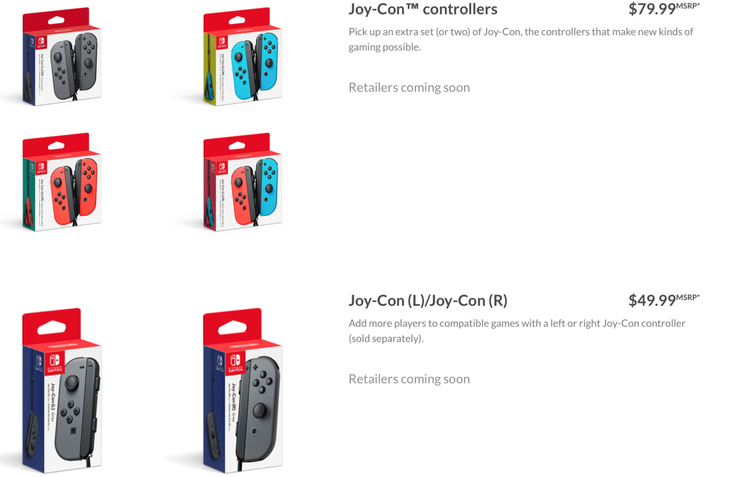 Подробности Joycon — парного контроллера Nintendo Switch — фото 4
