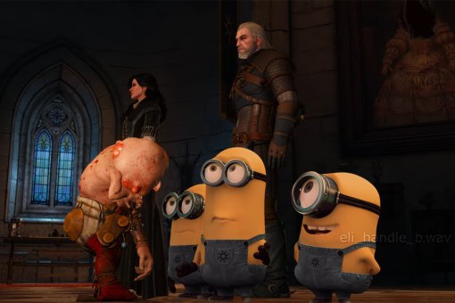 Миньоны из «Гадкого я» помогли найти Геральту из The Witcher 3 Цири в пародийном ролике