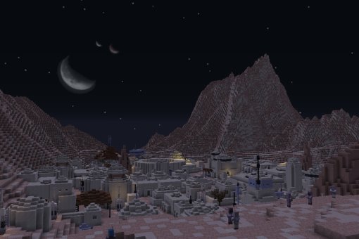 Фанат в одиночку построил огромную карту Татуина из «Звёздных войн» в Minecraft