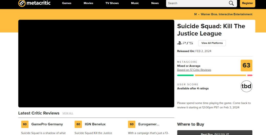 Галерея Пиковый онлайн Suicide Squad после релиза в Steam не превысил 13 тысяч человек - 3 фото