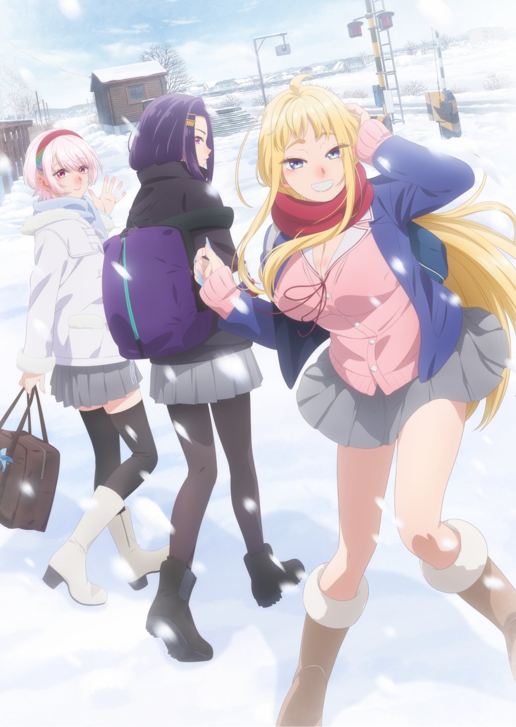 Аниме-адаптация манги Hokkaido Gals Are Super Adorable обзавелась первым промо — фото 1