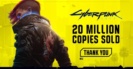 Продажи Cyberpunk 2077 достигли отметки в 20 миллионов копий