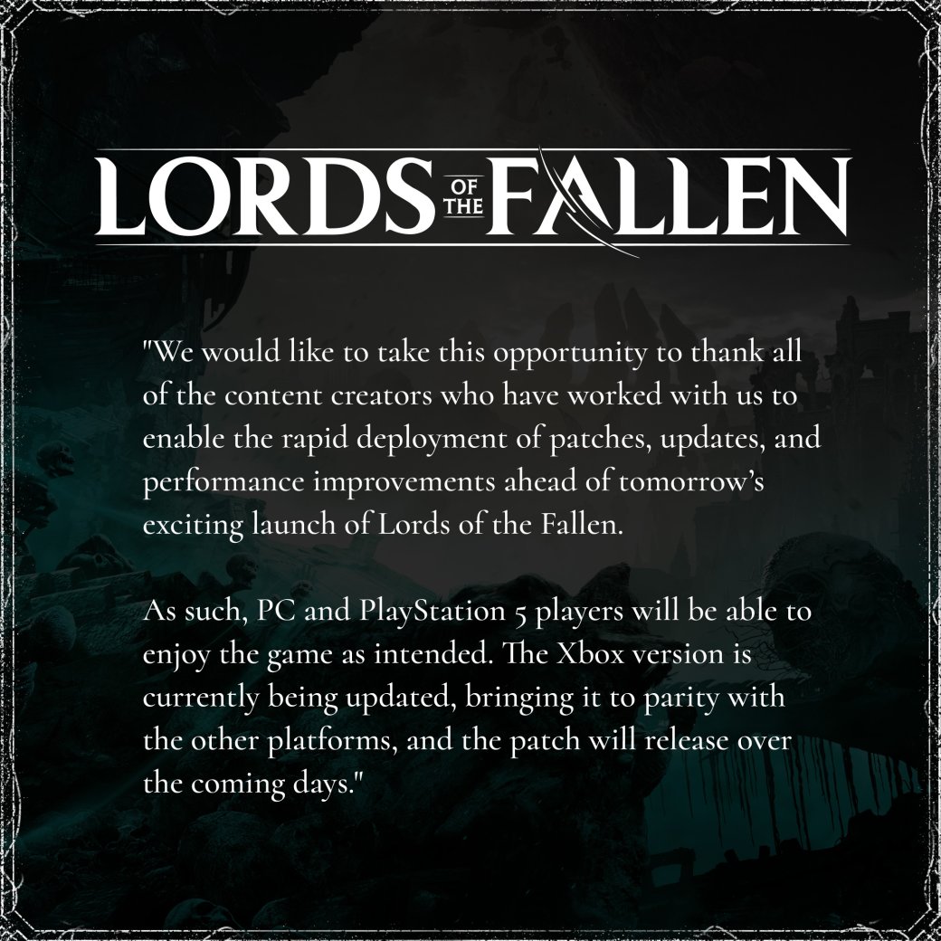 CI Games и Hexworks прокомментировали качество Lords of the Fallen на PC и PS5 — фото 1