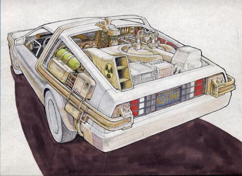 Галерея Скончался художник Рон Кобб. Он придумал дизайн машины времени из «Назад в будущее» - 2 фото