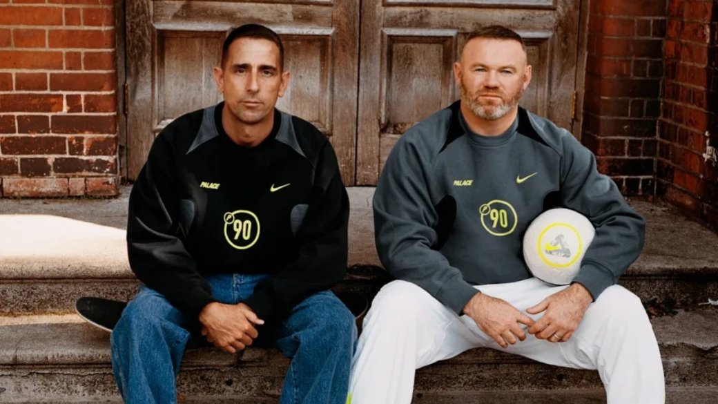 Галерея Palace и Nike представили первую коллаборацию P90 во главе с экс-футболистом Уэйном Руни - 5 фото