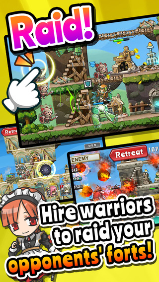 Fort Raiders SMAAASH! — скриншот 3