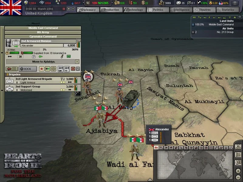 Hearts of Iron 3: For the Motherland - кадр 3