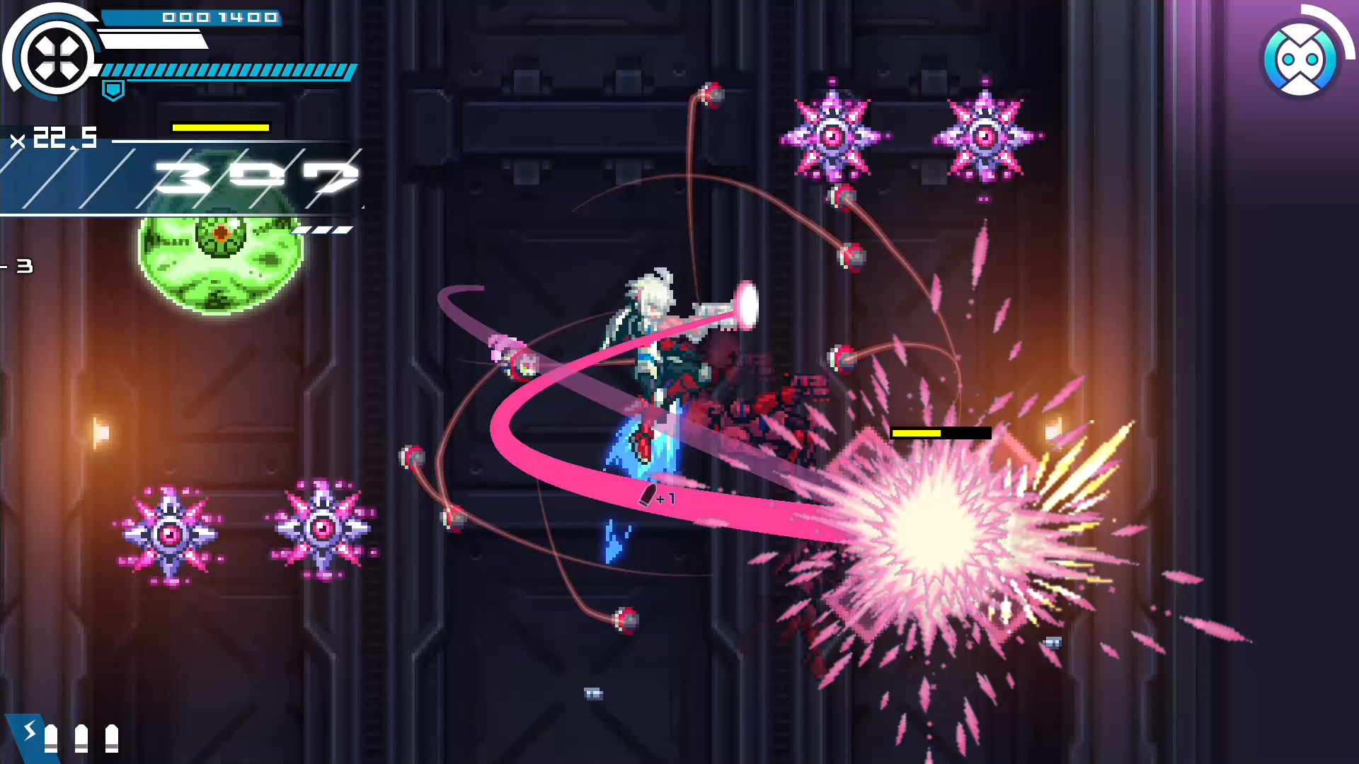 Gunvolt Chronicles: Luminous Avenger iX — скриншот 2