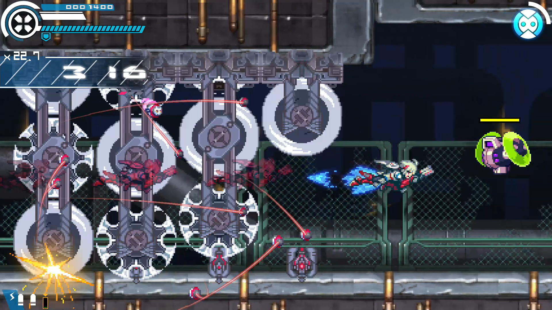Gunvolt Chronicles: Luminous Avenger iX — скриншот 5