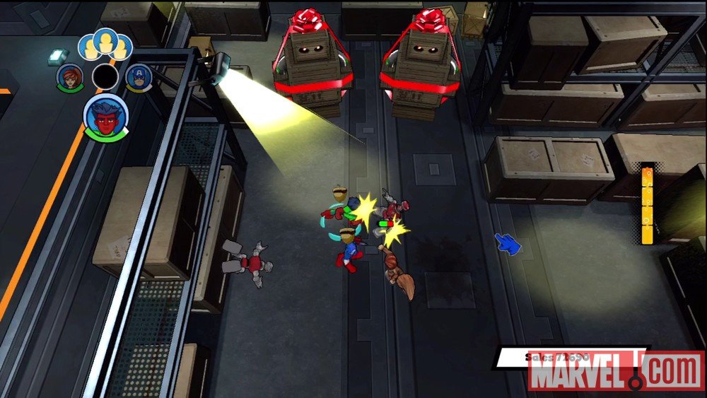 uDraw Marvel Super Hero Squad: Comic Combat — скриншот 1