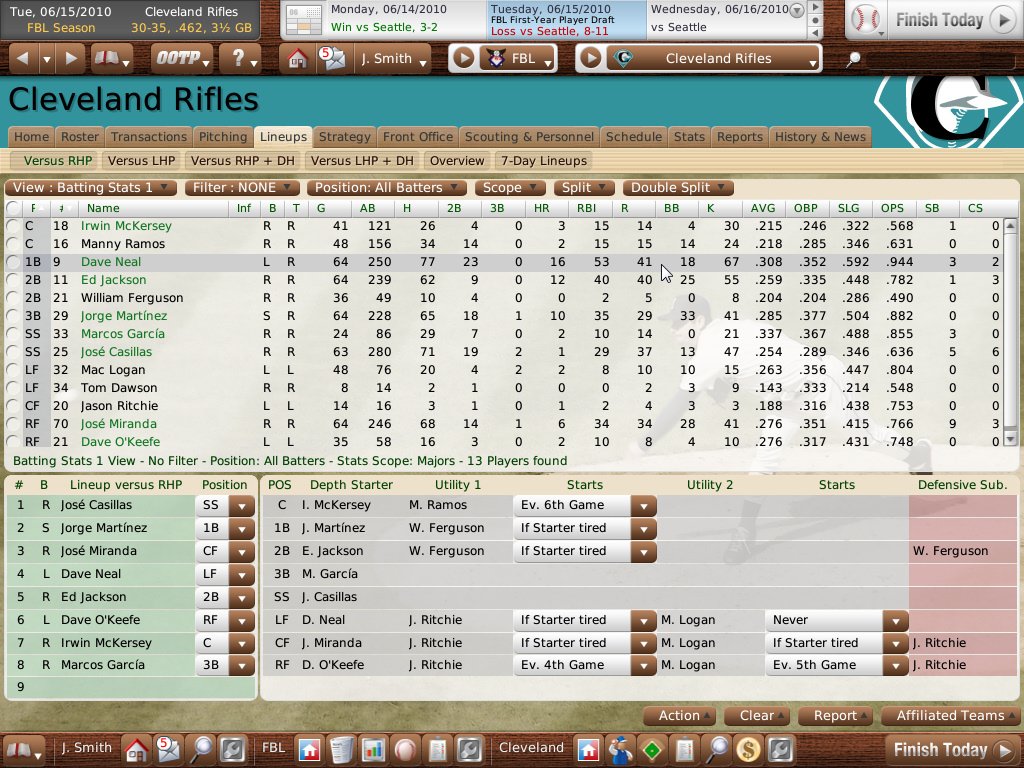 Out of the Park Baseball 11 — скриншот 2
