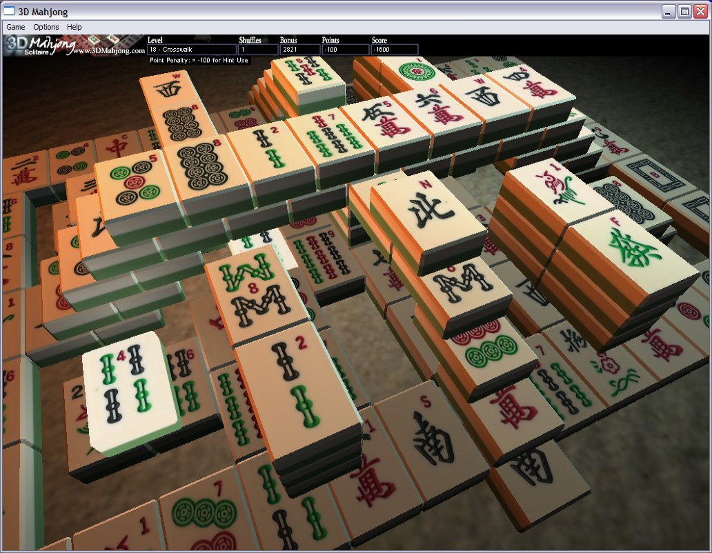 3D Mahjong Solitaire — скриншот 1