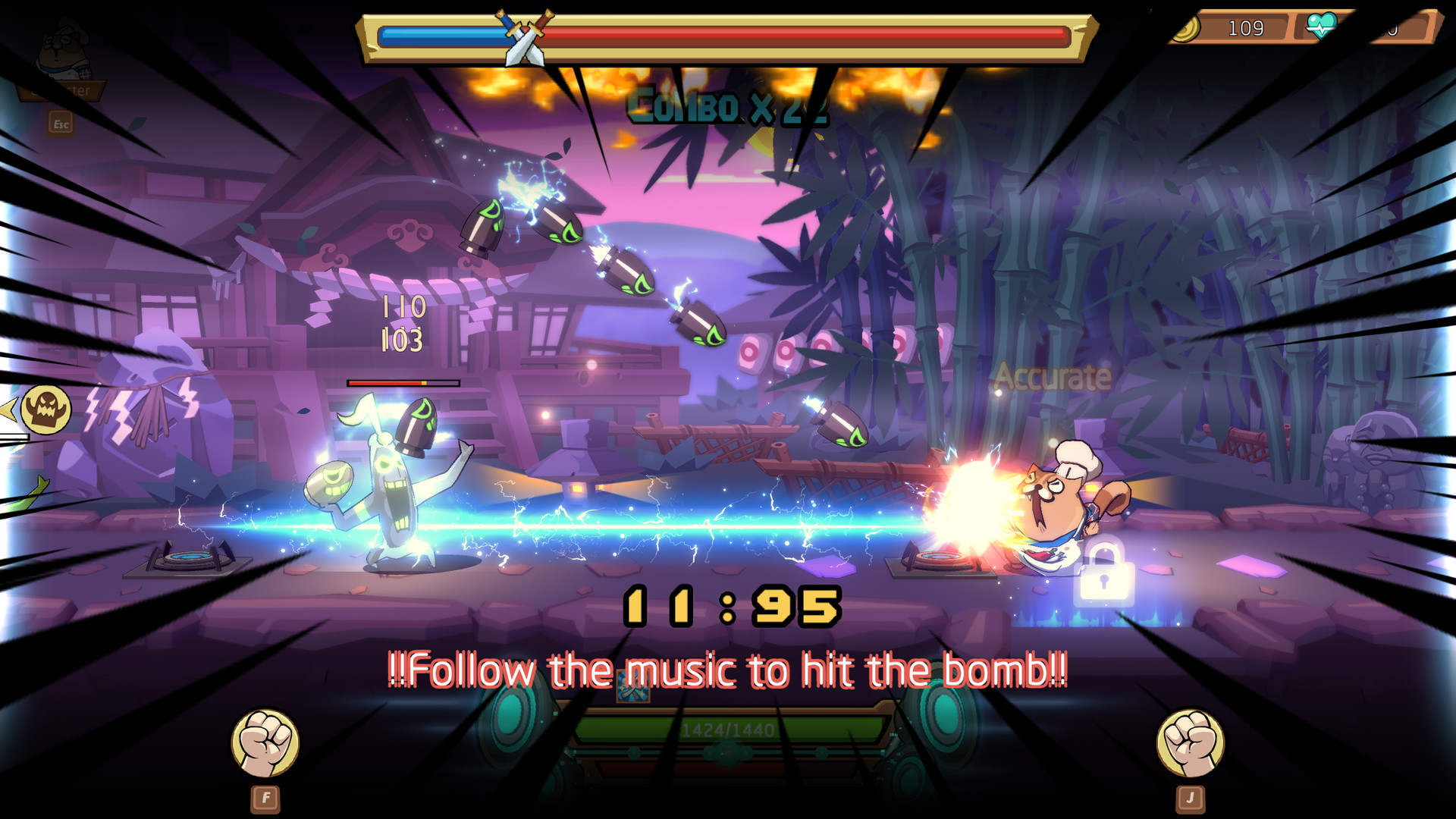 Rhythm Fighter — скриншот 2