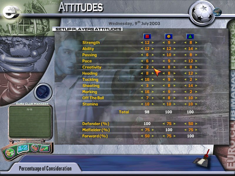 Euro Club Manager 03/04 — скриншот 5