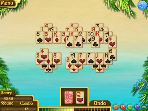 Tripeaks In Paradise HD — скриншот 1