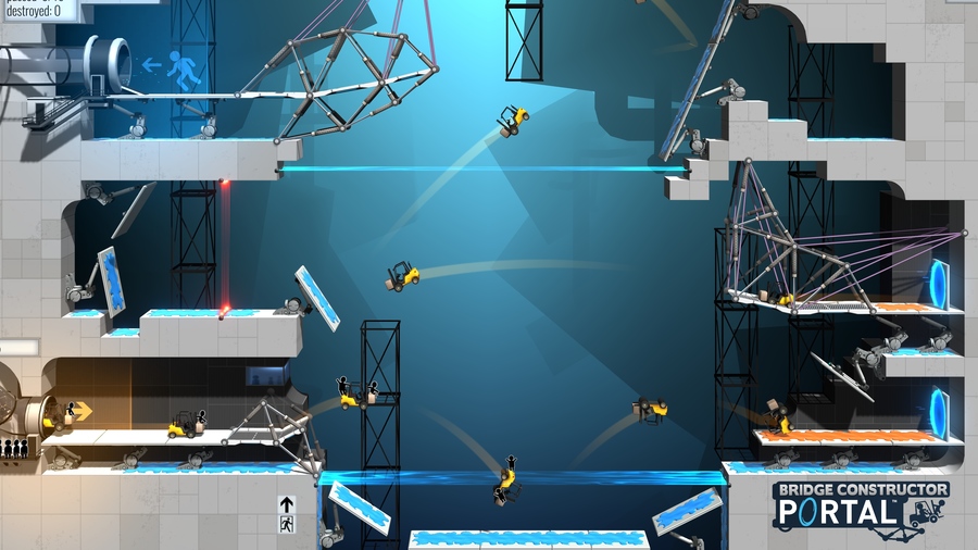 Bridge Constructor Portal — скриншот 3