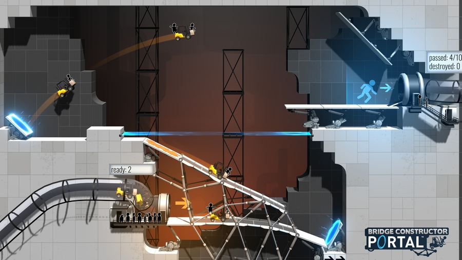 Bridge Constructor Portal — скриншот 2