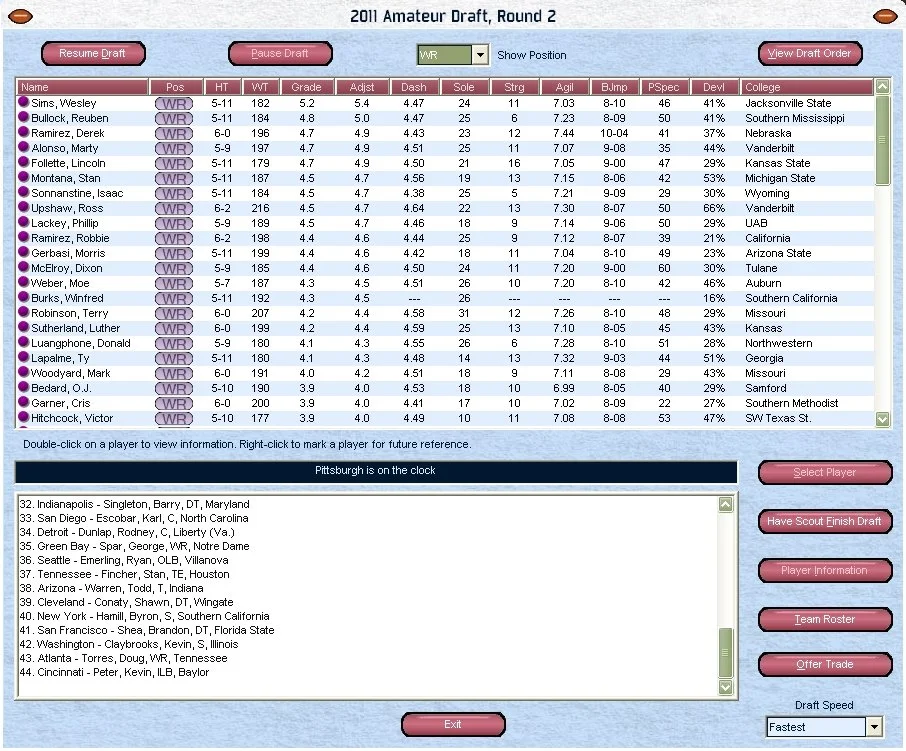 Front Office Football 2007 - кадр 6
