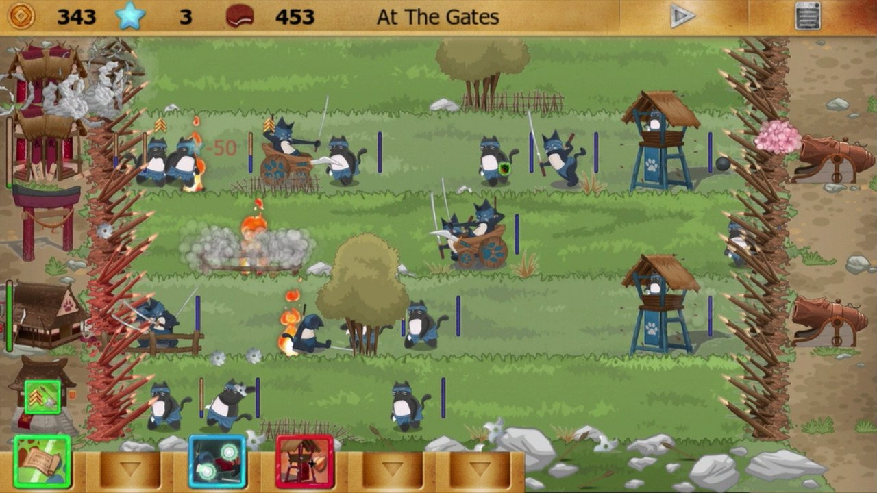 Ninja Cats vs Samurai Dogs — скриншот 1