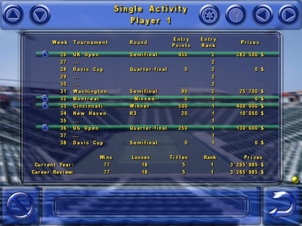 Tennis Elbow 2006 — скриншот 8