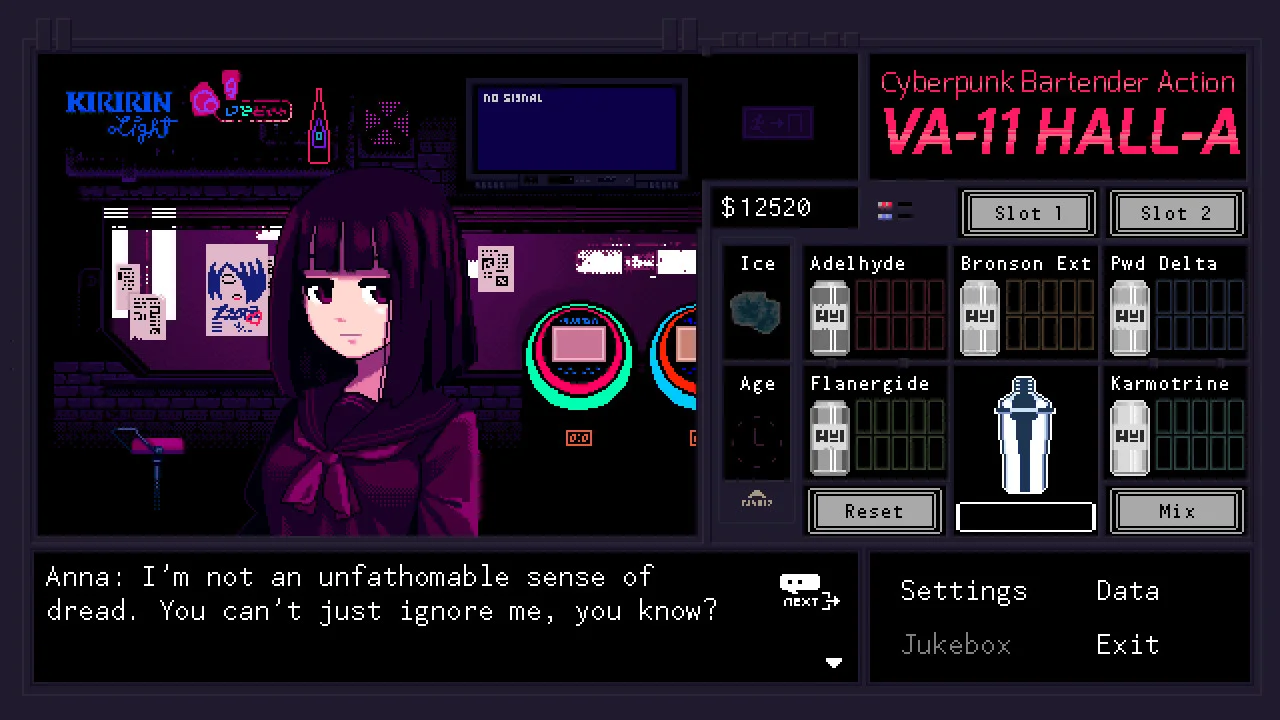 VA-11 Hall-A: Cyberpunk Bartender Action - кадр 10