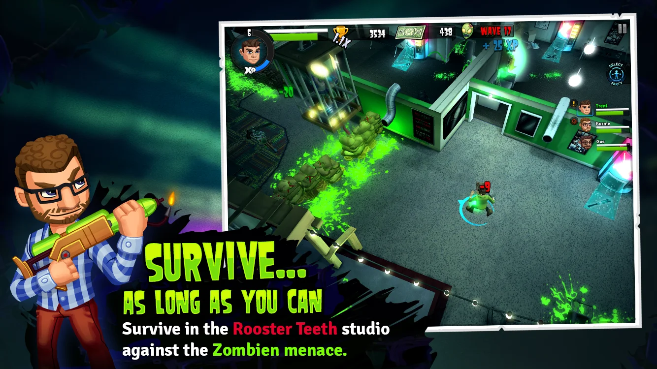 Rooster Teeth vs. Zombiens - кадр 3