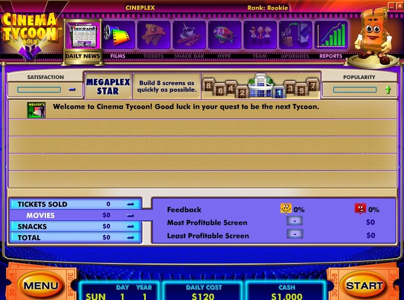 Cinema Tycoon Gold — скриншот 2