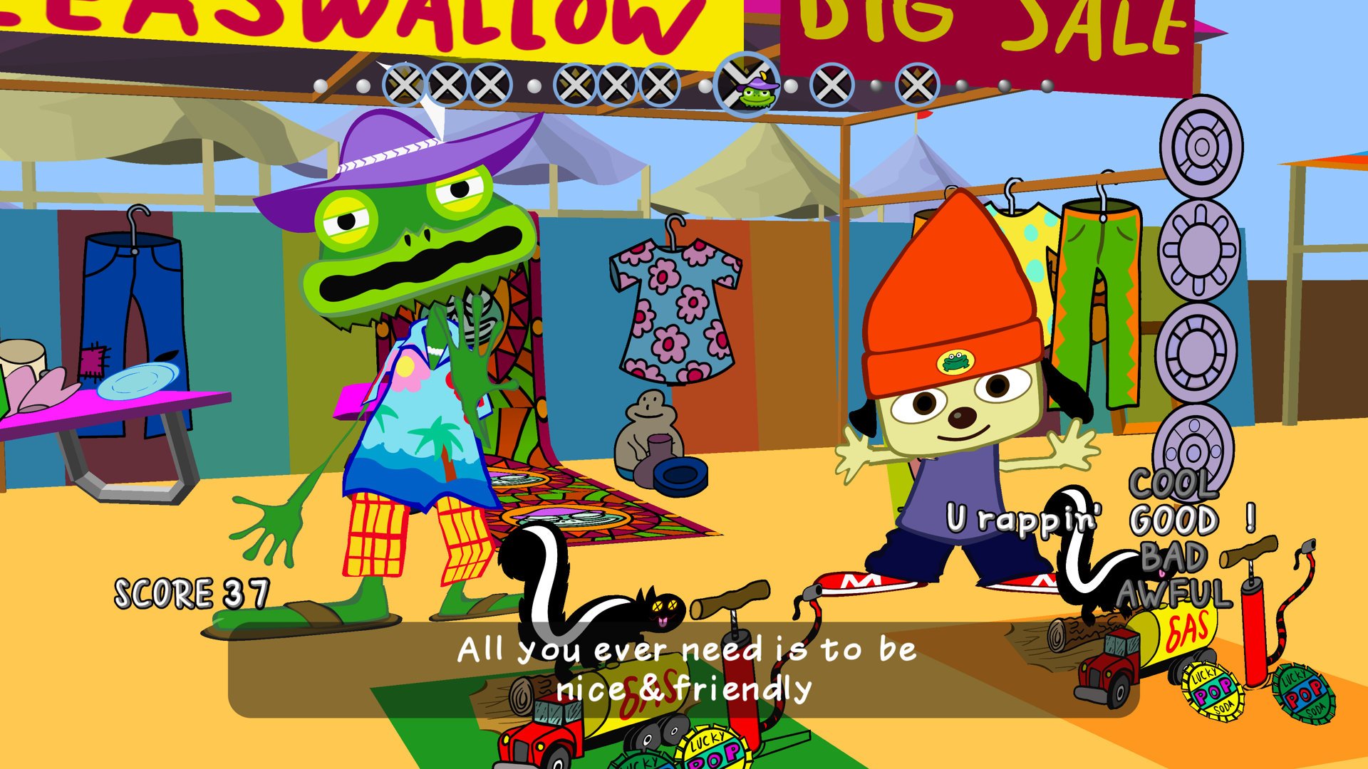 PaRappa The Rapper Remastered — скриншот 3
