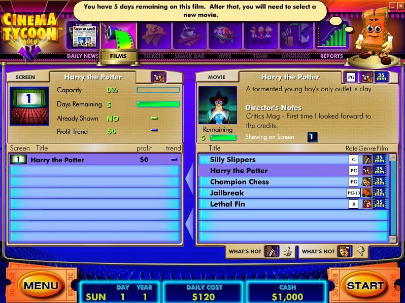 Cinema Tycoon Gold — скриншот 3