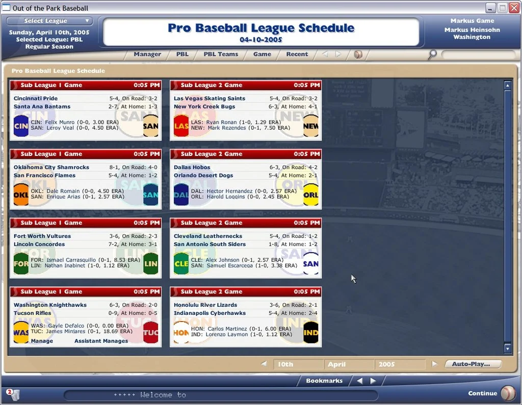 Out of the Park Baseball 2006 - кадр 11