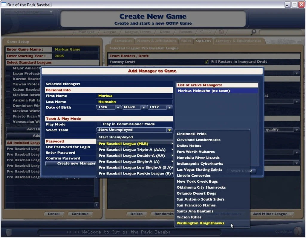 Out of the Park Baseball 2006 - кадр 10