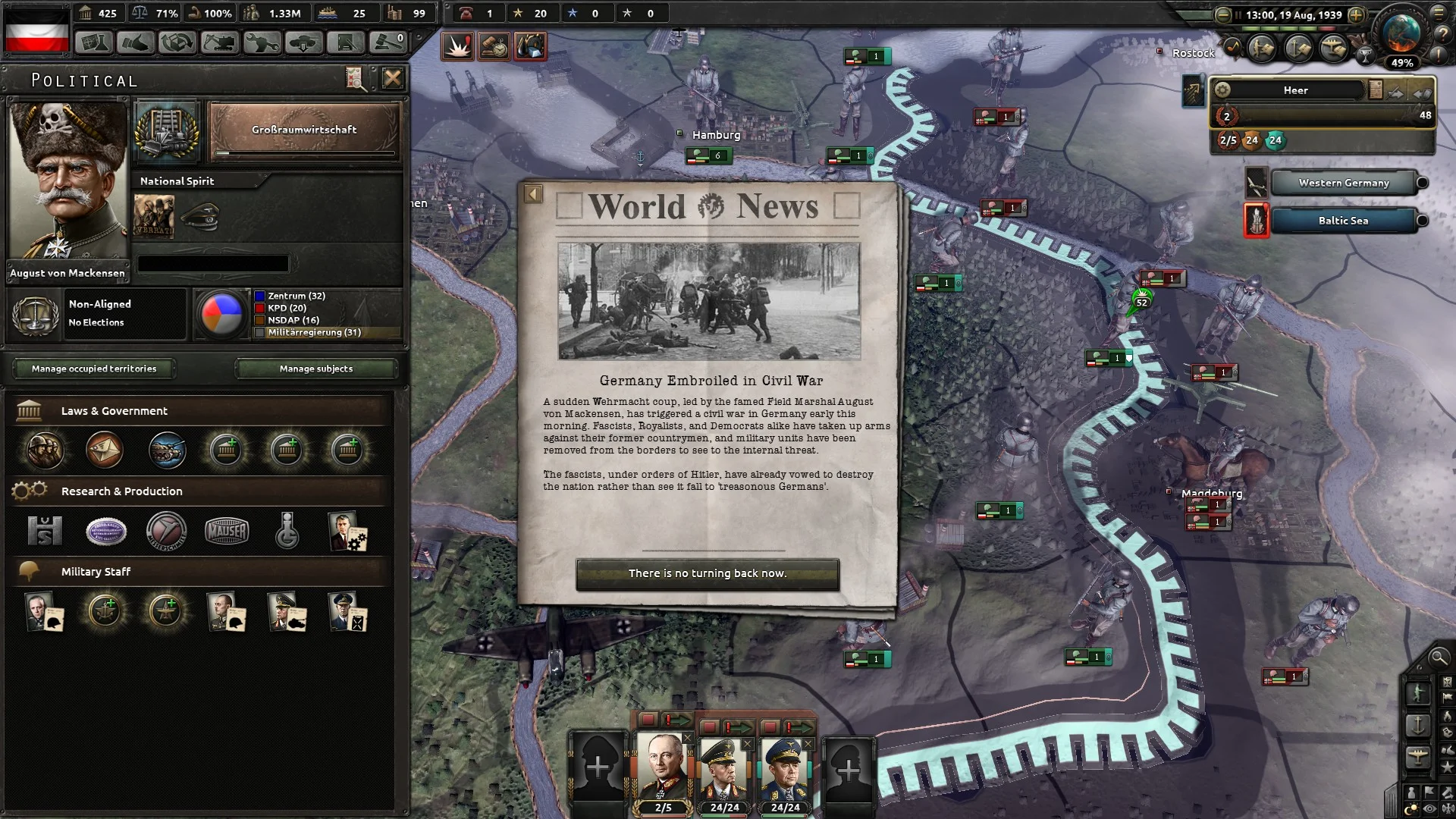 Hearts of Iron IV: Waking the Tiger - кадр 5