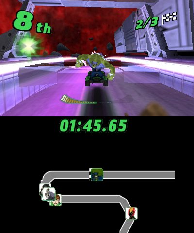 Ben 10: Galactic Racing — скриншот 1