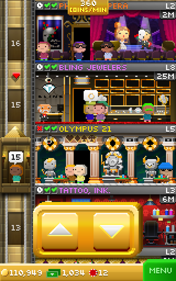 Tiny Tower Vegas — скриншот 2