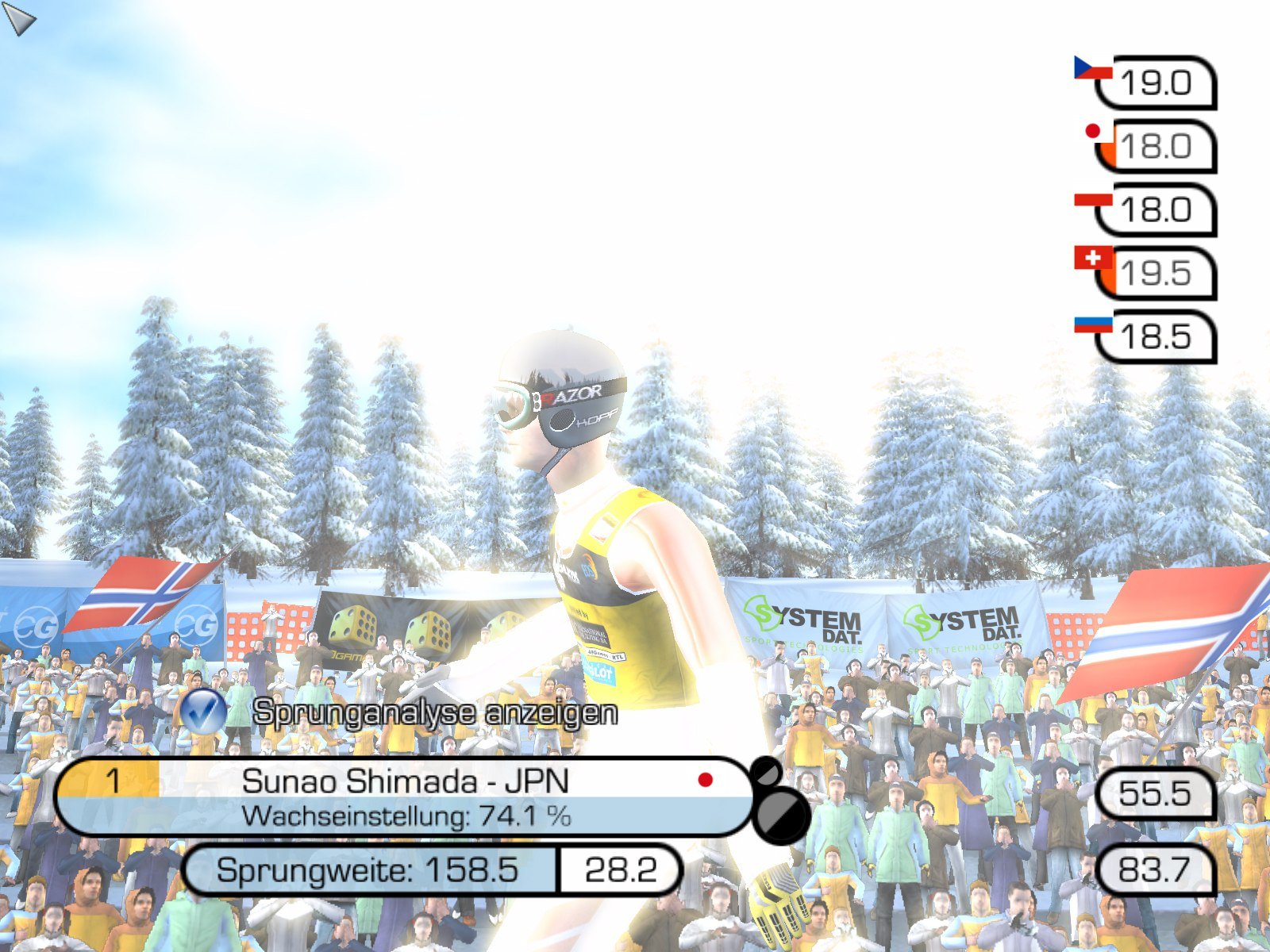 RTL Ski Jumping 2005 — скриншот 5