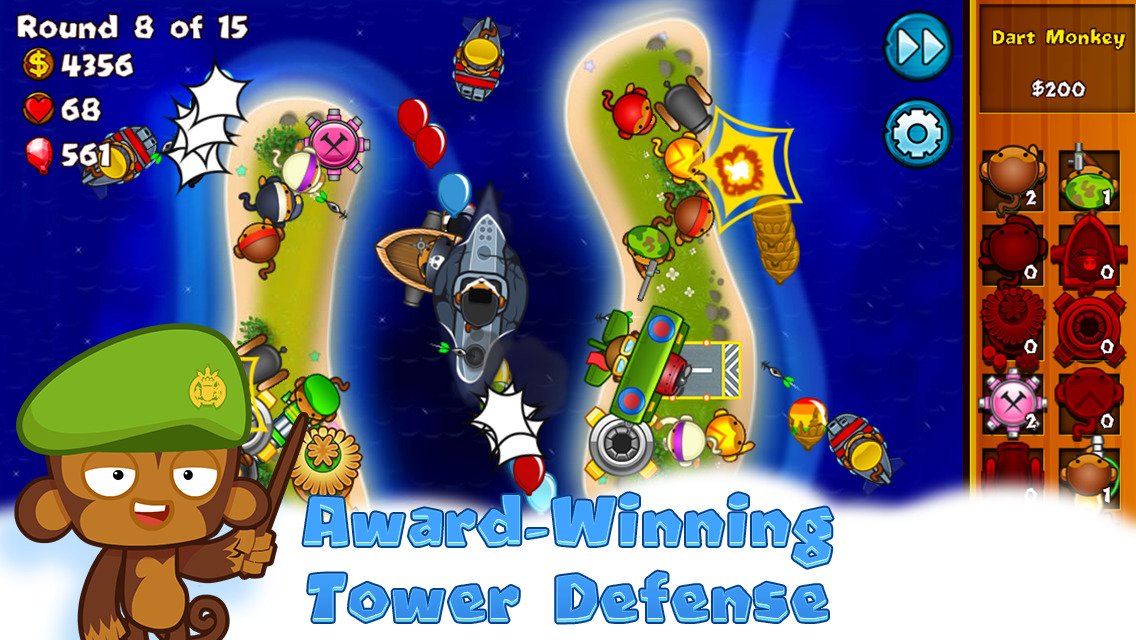 Bloons Monkey City — скриншот 5