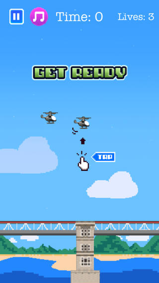 Flappy Helicopter: Impossible Side-Scroller — скриншот 2