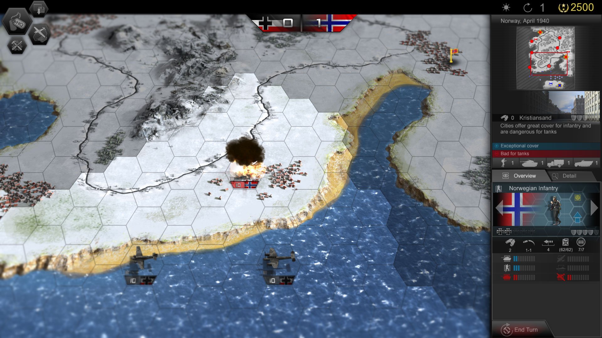 Panzer Tactics HD — скриншот 1