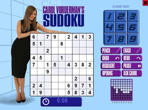 Carol Vorderman's Sudoku — скриншот 1