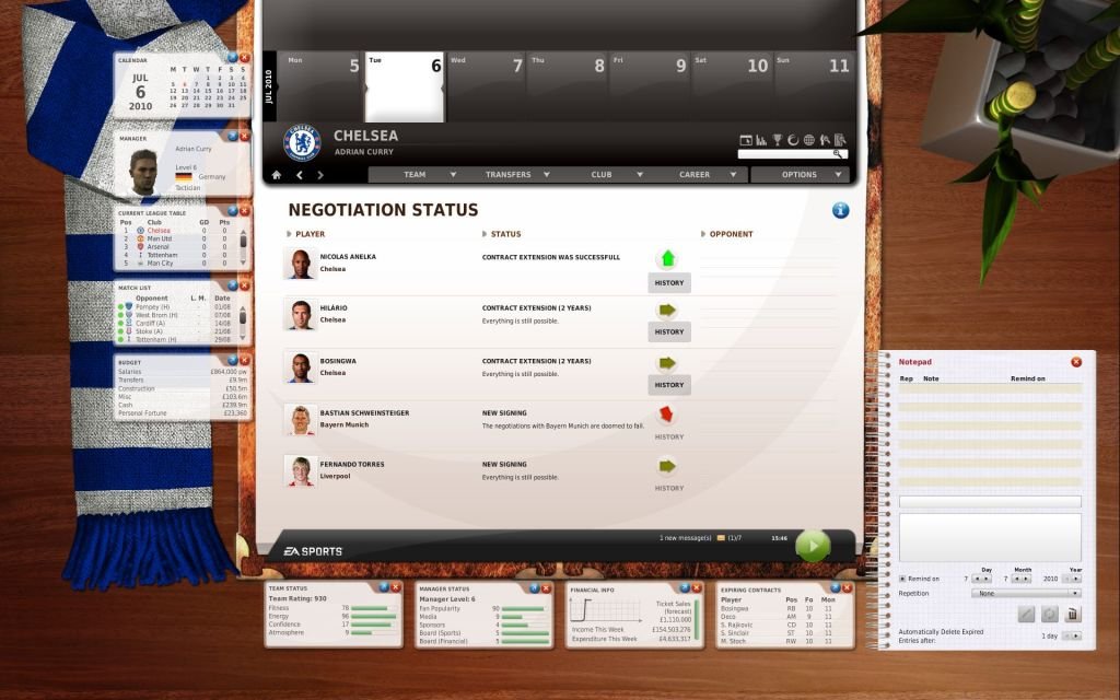 FIFA Manager 11 — скриншот 5