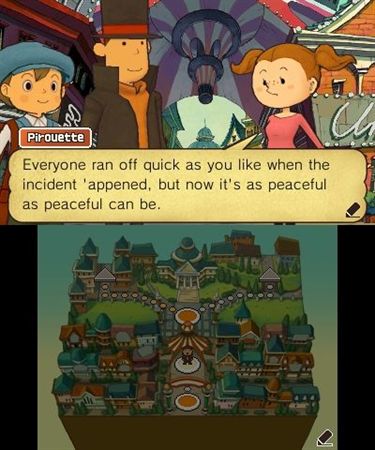 Professor Layton and the Miracle Mask — скриншот 3