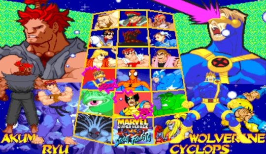 Marvel Super Heroes vs. Street Fighter — скриншот 1