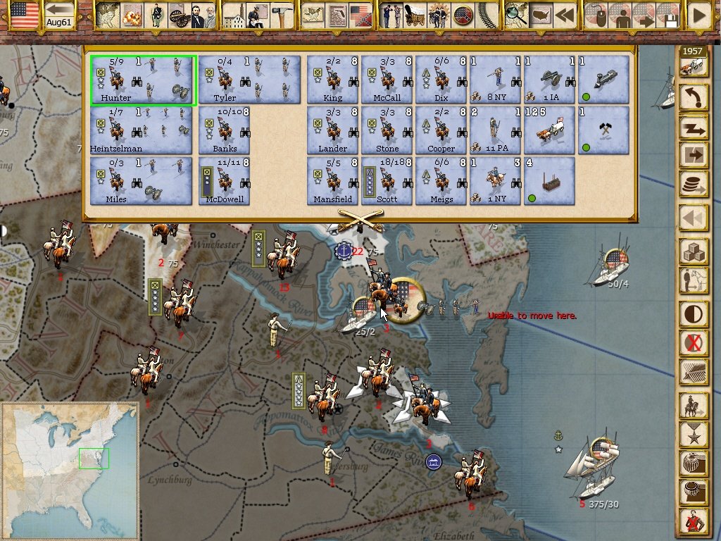Gary Grigsby's War Between the States — скриншот 5