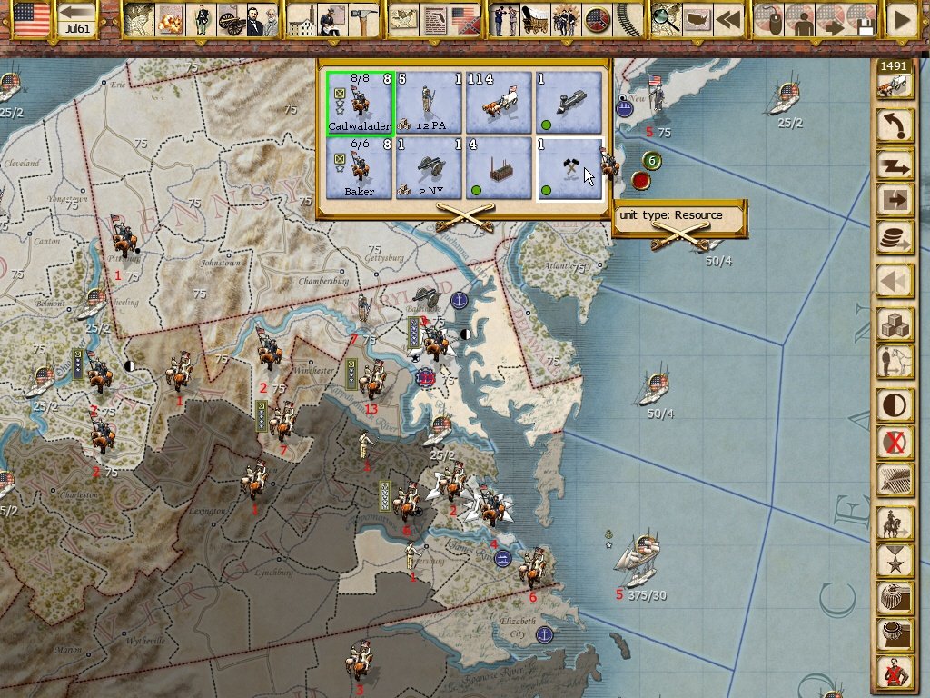 Gary Grigsby's War Between the States — скриншот 3