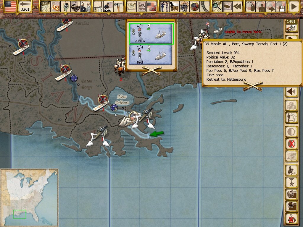 Gary Grigsby's War Between the States — скриншот 2