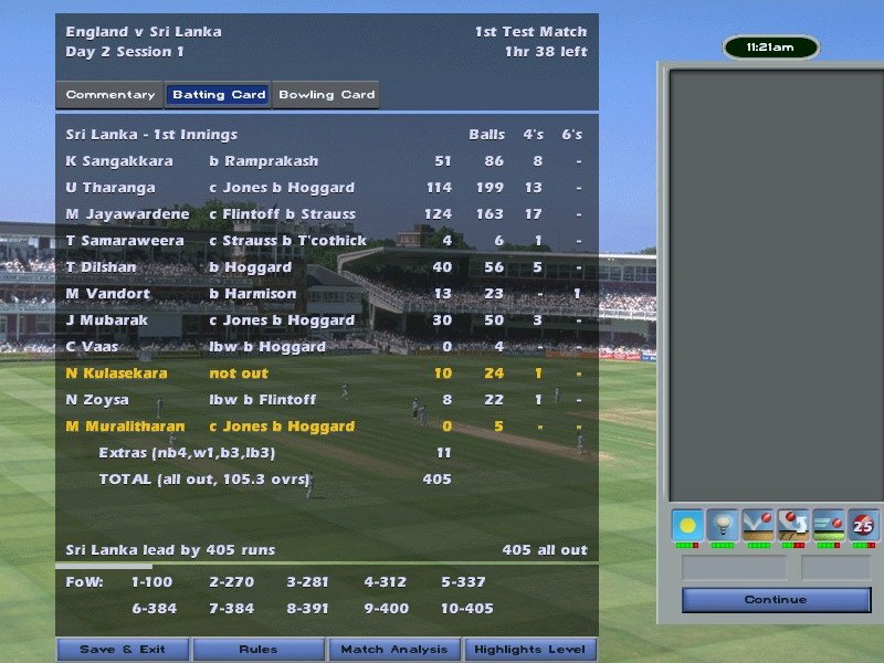 International Cricket Captain 2006 — скриншот 1