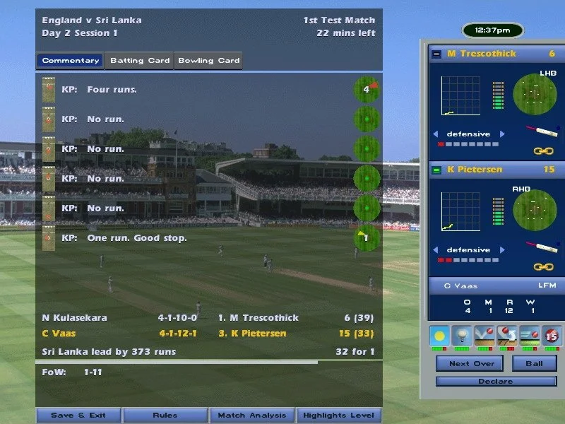 International Cricket Captain 2006 - кадр 8