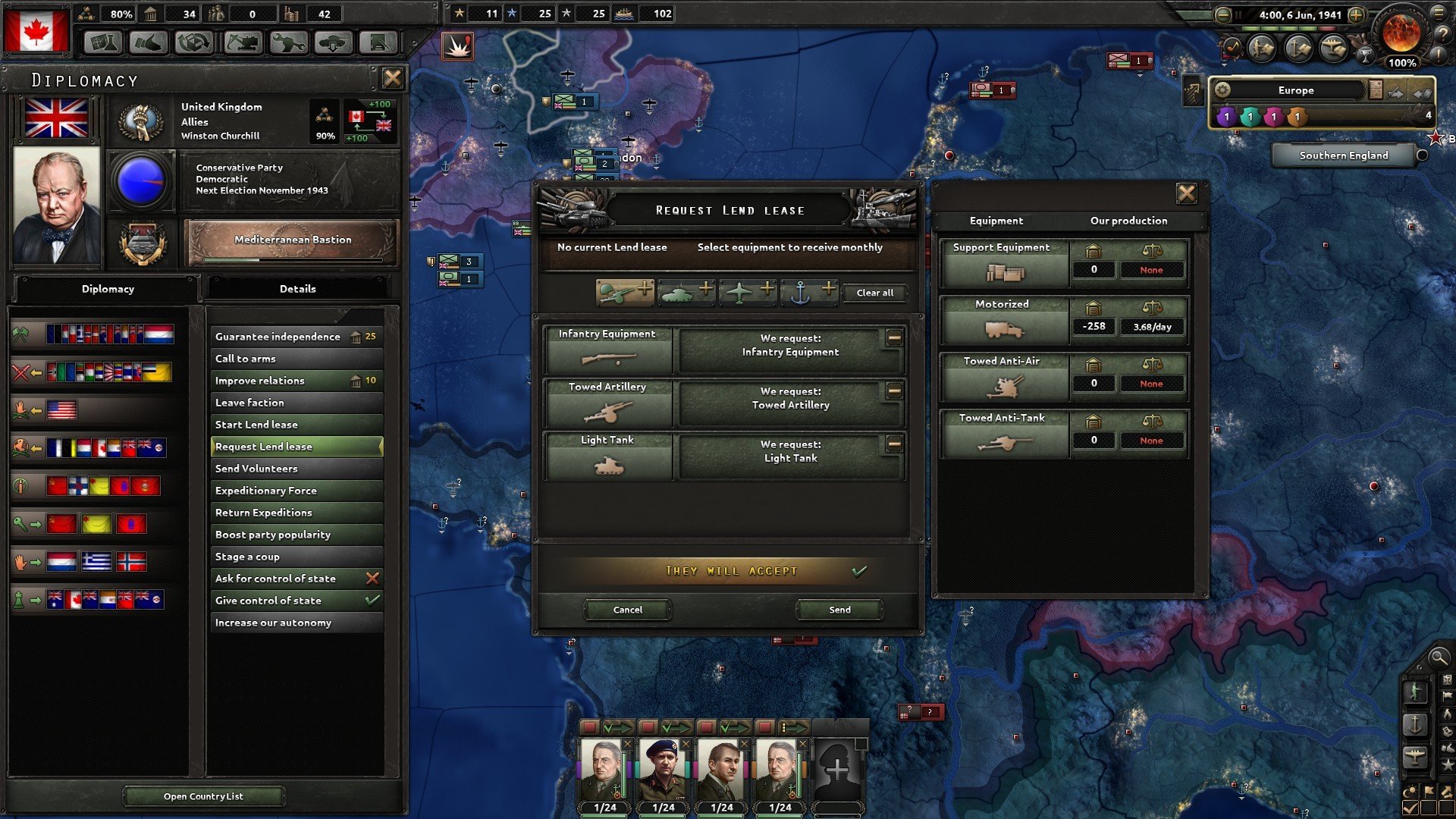 Hearts of Iron IV: Together for Victory — скриншот 4